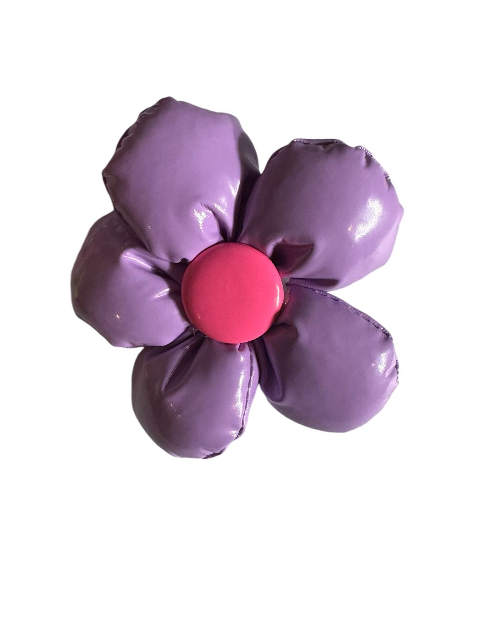 Patent leather Flower Hair Clips.