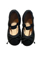 Black Leather Ballet Flat